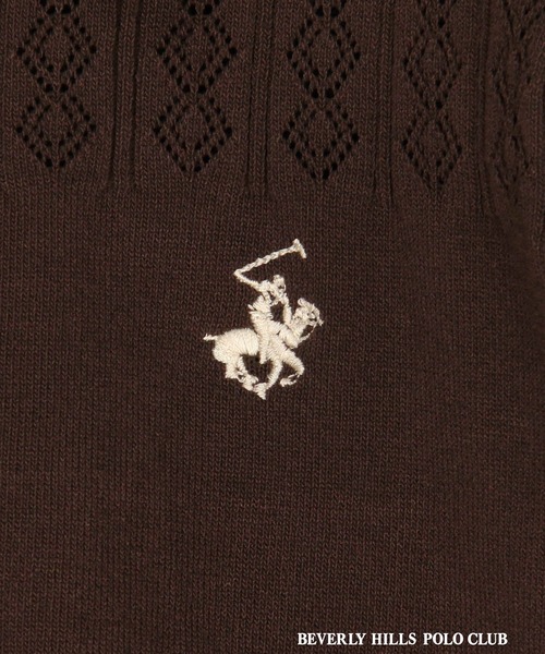 セール】【BEVERLY HILLS POLO CLUB】透かし編みニット