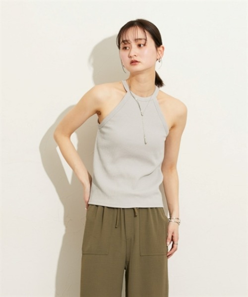 nissen(ニッセン)の「アメスリタンクトップ(Tシャツ/カットソー・レディース・ブラック/オフホワイト/グレー・M)」の16枚目の写真