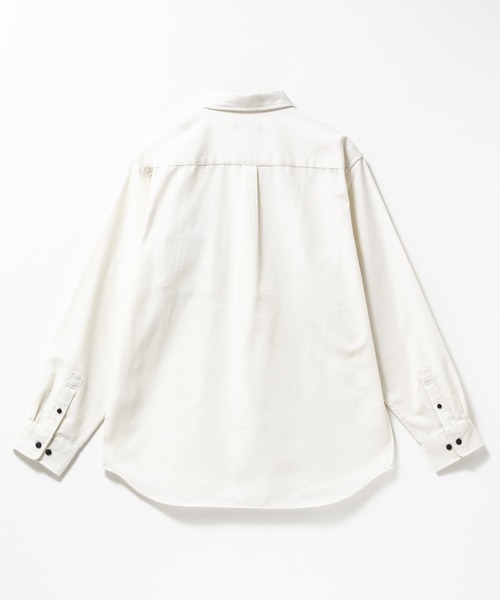 NAVY（ネイビー）の「【ユニセックス】Soft Flannel Solid Color Shirt Casual Long Sleeveソトフラフンネル無地シャツ（シャツ/ブラウス・メンズ・ブラック/ネイビー/ネイビー系1/ホワイト・M/S/XL/L）」の6枚目の写真