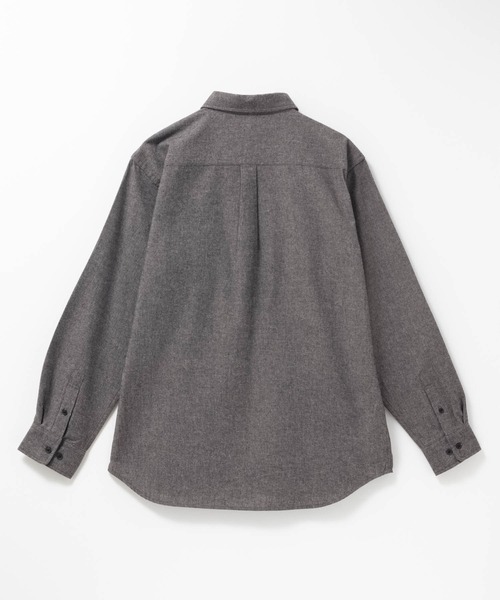 NAVY（ネイビー）の「【ユニセックス】Soft Flannel Solid Color Shirt Casual Long Sleeveソトフラフンネル無地シャツ（シャツ/ブラウス・メンズ・ブラック/ネイビー/ネイビー系1/ホワイト・M/S/XL/L）」の8枚目の写真