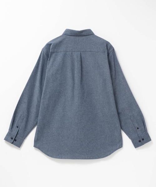 NAVY（ネイビー）の「【ユニセックス】Soft Flannel Solid Color Shirt Casual Long Sleeveソトフラフンネル無地シャツ（シャツ/ブラウス・メンズ・ブラック/ネイビー/ネイビー系1/ホワイト・M/S/XL/L）」の12枚目の写真