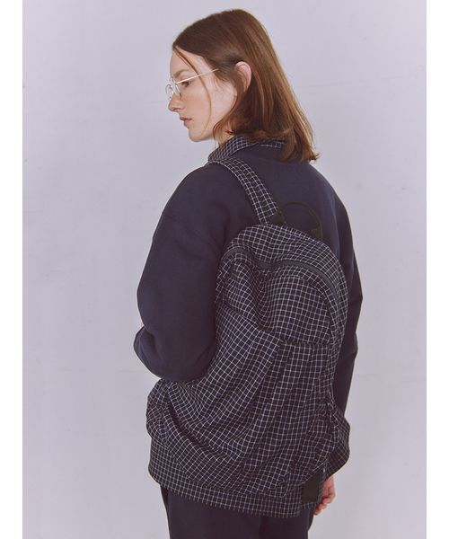 emmi（エミ）の「エンブレムロゴスウェットパンツ（スウェットパンツ・レディース・ネイビー/アイボリー・F）」の6枚目の写真