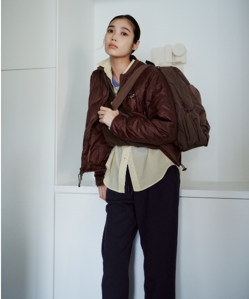 emmi（エミ）の「エンブレムロゴスウェットパンツ（スウェットパンツ・レディース・ネイビー/アイボリー・F）」の19枚目の写真