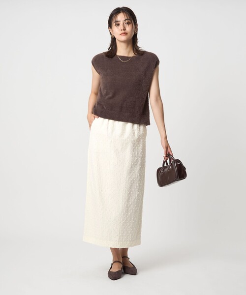 セール】ドットジャカード タイト スカート（スカート）｜green label