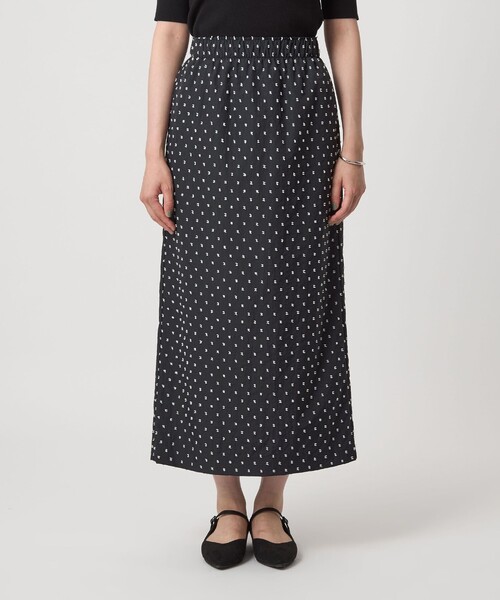 セール】ドットジャカード タイト スカート（スカート）｜green label