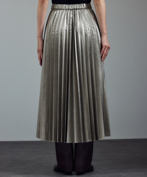 SALON adam et rope'（サロン アダム エ ロペ）の「ウォッシャブルメタリックプリーツスカート 2（スカート・レディース・シルバー/その他1・FREE）」の9枚目の写真