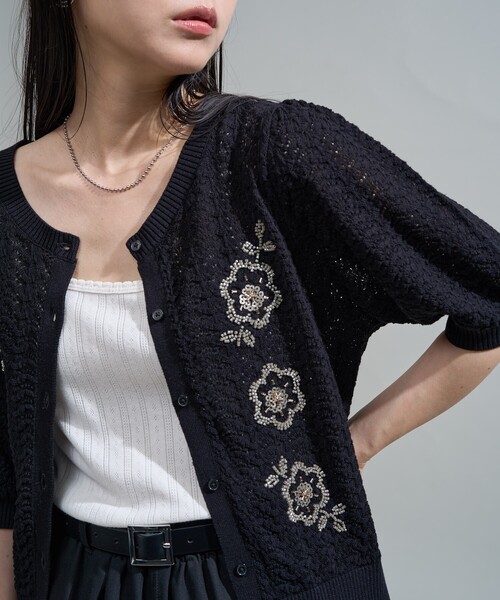 プリーツプリーズ 半袖 カーディガン 中国 中華 雲 牛 縁起物 ワンボタン プリーツプリーズ 半袖 カーディガン 中国 中華 雲 牛 縁起物