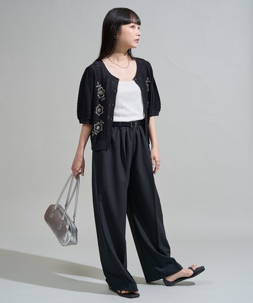 永野芽郁着用ニット　MARNI スウェット　クロップド丈　ビーズ刺繍ドローコード 楽天市場】【定価149,600円(税込)】MARNI -マルニ- 刺繍ロゴと