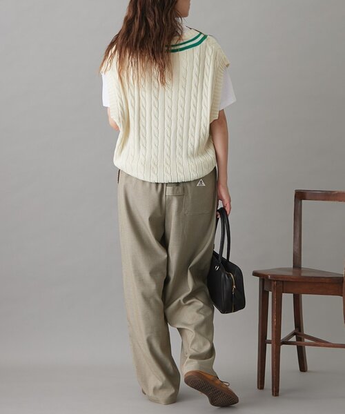 GEVACO（ゲバコ）の「【3サイズ展開】【GEVACO】チェックイージーパンツ（その他パンツ・レディース・ブラウン/チャコールグレー/ベージュ・MEDIUM/LARGE/SMALL）」の18枚目の写真