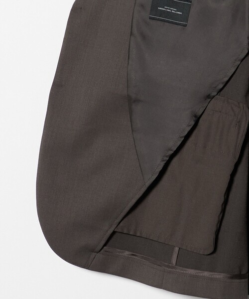 green label relaxing（グリーンレーベルリラクシング）の「TW サージ ナロー ジャケット -ストレッチ-（テーラードジャケット・メンズ・ダークグレー/モカ/ネイビー・S/M/L/XL）」の13枚目の写真