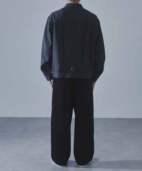 SLICK（スリック）の「【SLICK/スリック】Tech Twill Trucker Jacket/テックツイルトラッカージャケット/ クラシック/セットアップ（その他アウター・メンズ・ブラック/スミクロ/ブラウン・1/2/3）」の7枚目の写真