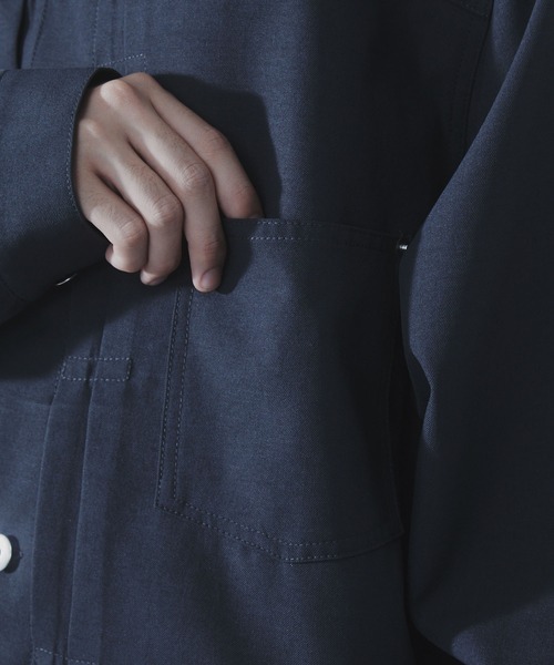 SLICK（スリック）の「【SLICK/スリック】Tech Twill Trucker Jacket/テックツイルトラッカージャケット/ クラシック/セットアップ（その他アウター・メンズ・ブラック/スミクロ/ブラウン・1/2/3）」の12枚目の写真