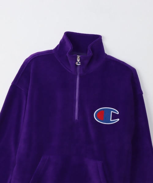 Champion(チャンピオン)の「Champion Half Zip Jacket C3-C615(スウェット・メンズ・ブラック/ブルー/ダークグリーン/パープル/ゴールド・XL/L/M)」の18枚目の写真