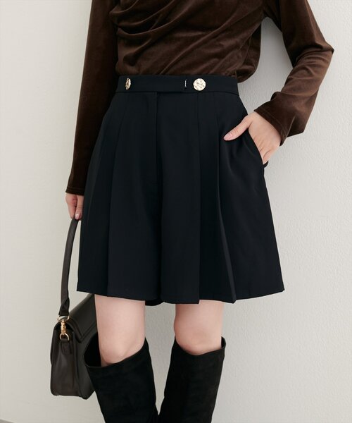 canami】プリーツショートパンツ（その他パンツ）｜natural couture