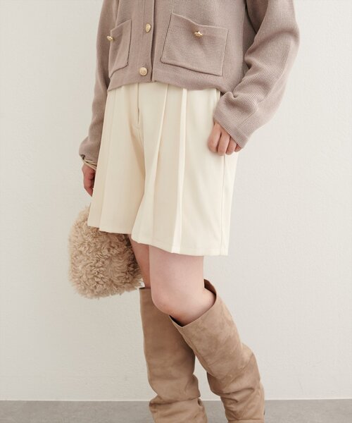 canami】プリーツショートパンツ（その他パンツ）｜natural couture