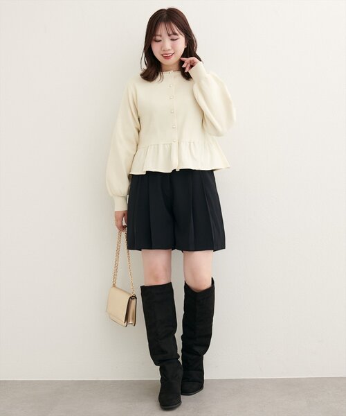 セール】【canami】プリーツショートパンツ（その他パンツ）｜natural