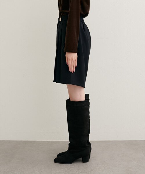 natural couture（ナチュラルクチュール）の「【canami】プリーツショートパンツ（その他パンツ・レディース・ブラック/アイボリー/ブラウン・FREE）」の19枚目の写真
