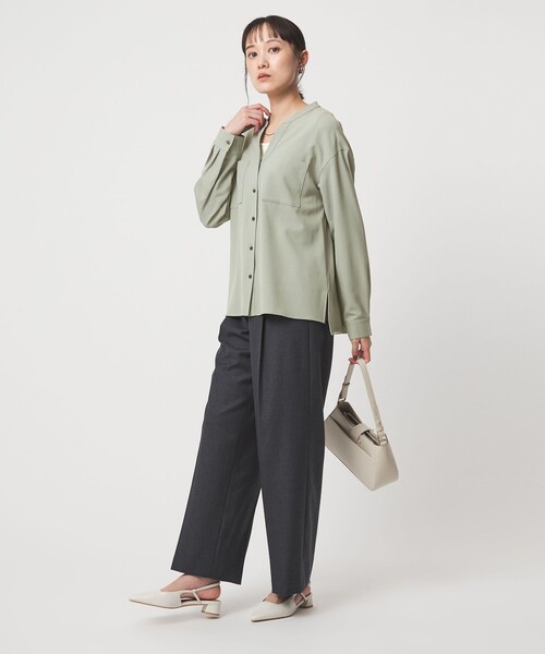 セール】スキッパー ポケット ロングスリーブ シャツ マシン