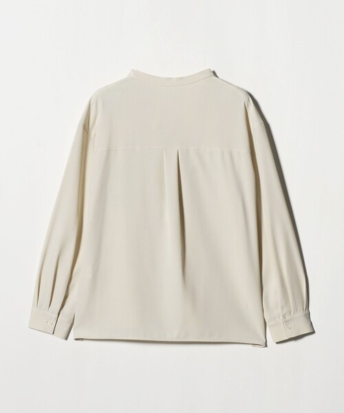 green label relaxing（グリーンレーベルリラクシング）の「スキッパー ポケット ロングスリーブ シャツ マシンウォッシャブル（シャツ/ブラウス・レディース・オフホワイト/ライム/ダークグレー・FREE）」の13枚目の写真