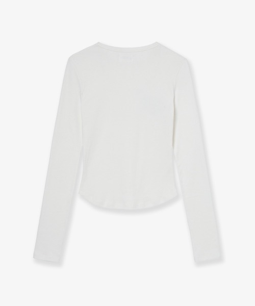 DOT SMALL LETTER L/S（Tシャツ/カットソー）｜aeae（エーイーエーイー