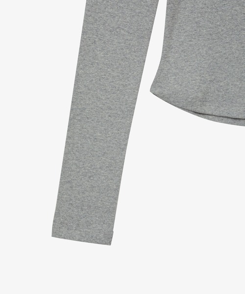 aeae（エーイーエーイー）の「DOT SMALL LETTER L/S（Tシャツ/カットソー・レディース・ダークブラウン/ホワイト/ネイビー/グレー・FREE）」の12枚目の写真