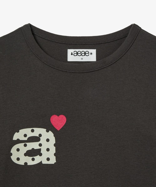 aeae（エーイーエーイー）の「DOT SMALL LETTER L/S（Tシャツ/カットソー・レディース・ダークブラウン/ホワイト/ネイビー/グレー・FREE）」の14枚目の写真