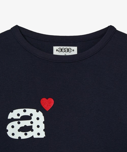 aeae（エーイーエーイー）の「DOT SMALL LETTER L/S（Tシャツ/カットソー・レディース・ダークブラウン/ホワイト/ネイビー/グレー・FREE）」の18枚目の写真