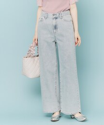 index（インデックス）の「《丈が選べる》デニムバギーパンツ【洗濯機洗い可】（デニムパンツ）」