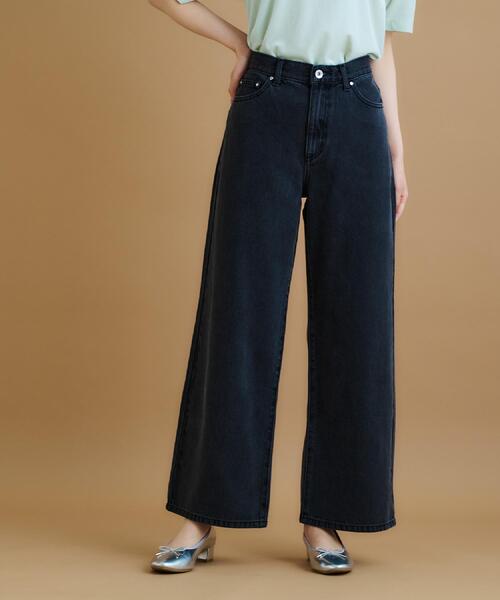 index(インデックス)の「《丈が選べる》デニムバギーパンツ【洗濯機洗い可】(デニムパンツ・レディース・スミクロ/ライトブルー/ネイビー・02/03/36/38/40)」の14枚目の写真