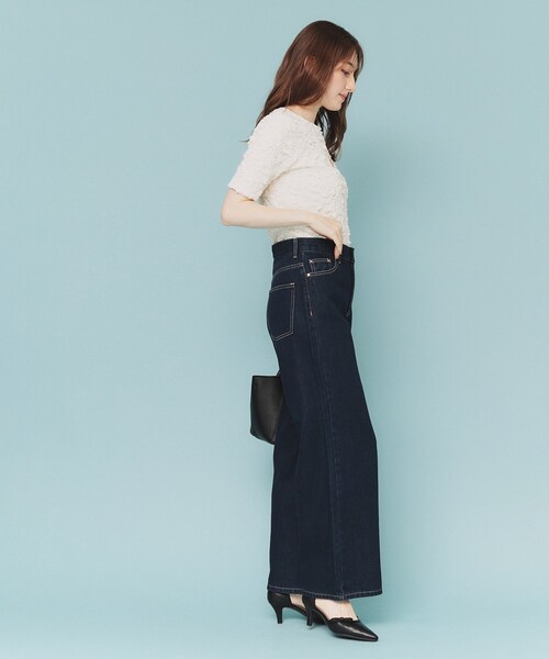 index(インデックス)の「《丈が選べる》デニムバギーパンツ【洗濯機洗い可】(デニムパンツ・レディース・スミクロ/ライトブルー/ネイビー・02/03/36/38/40)」の22枚目の写真