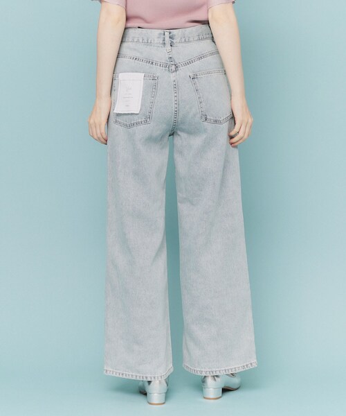 index(インデックス)の「《丈が選べる》デニムバギーパンツ【洗濯機洗い可】(デニムパンツ・レディース・スミクロ/ライトブルー/ネイビー・02/03/36/38/40)」の4枚目の写真