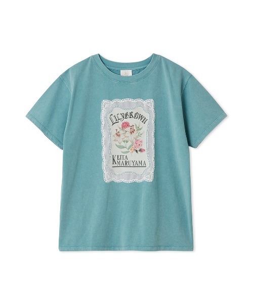 KEITA MARUYAMA(ケイタマルヤマ)の「【LILYBROWN×KEITA MARUYAMA】Lace Graphic Tシャツ(Tシャツ/カットソー・レディース・サックスブルー/ホワイト・FREE)」の2枚目の写真