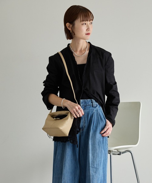 murir(ミュリール)の「2WAYミニワンハンドルバッグ(ショルダーバッグ・レディース・ラベンダー/ミント/ベージュ/ブルー・FREE)」の11枚目の写真