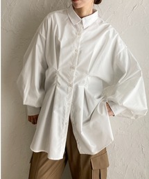 She's Closet（シーズクローゼット）の「長袖ボリュームスリーブウエストタックシャツブラウス（シャツ/ブラウス）」