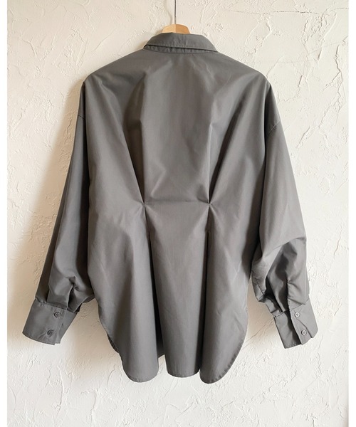 She's Closet（シーズクローゼット）の「長袖オーバーサイズ ウエストタック ロングカラーシャツ ブラウス（シャツ/ブラウス・レディース・ブルー/ブラウン/チャコールグレー/ホワイト/ピンク/イエロー・FREE）」の11枚目の写真