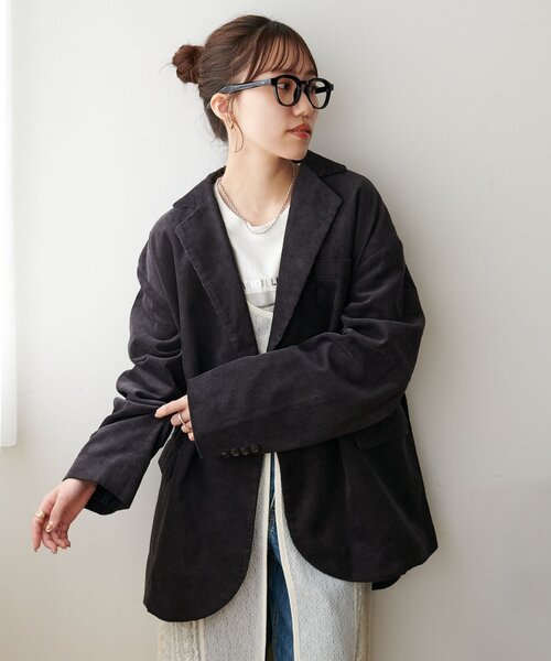 ユニセックス】コーデュロイWブレストジャケット（その他アウター