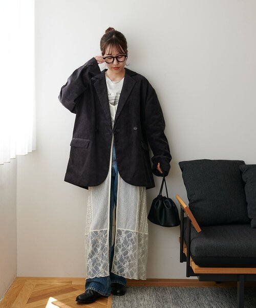 ユニセックス】コーデュロイWブレストジャケット（その他アウター