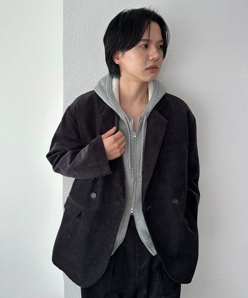 ユニセックス】コーデュロイWブレストジャケット（その他アウター