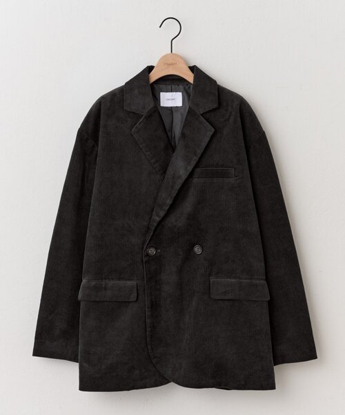 DISCOAT ユニセックス コーデュロイ Wブレストジャケット ユニセックス】コーデュロイWブレストジャケット（その他アウター