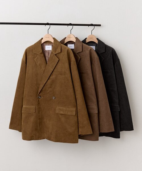 DISCOAT ユニセックス コーデュロイ Wブレストジャケット ユニセックス】コーデュロイWブレストジャケット（その他アウター