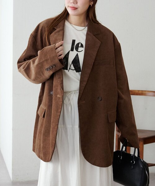 ユニセックス】コーデュロイWブレストジャケット（その他アウター