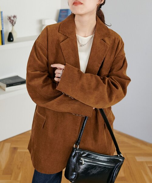 ユニセックス】コーデュロイWブレストジャケット（その他アウター