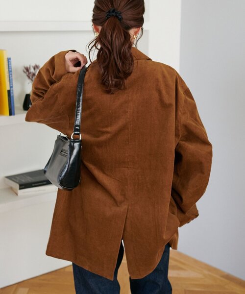 DISCOAT ユニセックス コーデュロイ Wブレストジャケット ユニセックス】コーデュロイWブレストジャケット（その他アウター