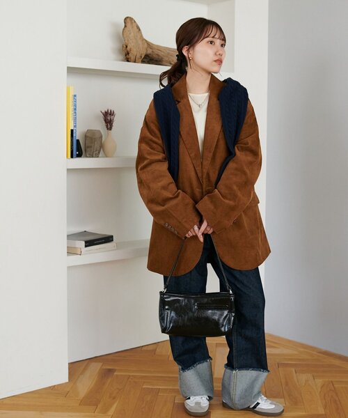 ユニセックス】コーデュロイWブレストジャケット（その他アウター