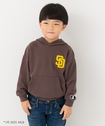MLB（メジャーリーグベースボール）の「〈MLB〉サガラ刺繍ロゴ 裏毛パーカー（パーカー）」