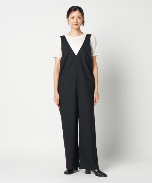 HELIOPOLE（エリオポール）の「JUMP SUITS (V NECK)（その他パンツ・レディース・ブラック/ネイビー・38/36）」の9枚目の写真