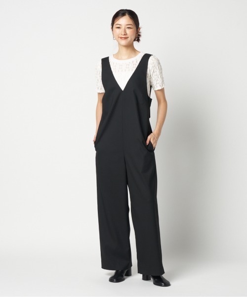 HELIOPOLE（エリオポール）の「JUMP SUITS (V NECK)（その他パンツ・レディース・ブラック/ネイビー・38/36）」の6枚目の写真