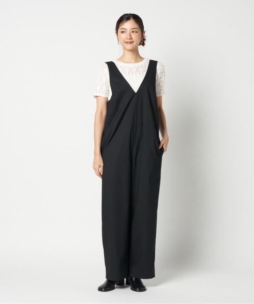HELIOPOLE（エリオポール）の「JUMP SUITS (V NECK)（その他パンツ・レディース・ブラック/ネイビー・38/36）」の5枚目の写真