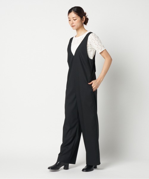 HELIOPOLE（エリオポール）の「JUMP SUITS (V NECK)（その他パンツ・レディース・ブラック/ネイビー・38/36）」の3枚目の写真