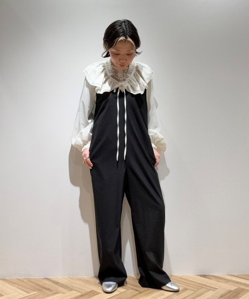 HELIOPOLE(エリオポール)の「JUMP SUITS (V NECK)(その他パンツ・レディース・ブラック/ネイビー・38/36)」の22枚目の写真